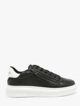 Sneakers Kapri Nft Zip Uit Leder Karl lagerfeld Zwart men KL52564
